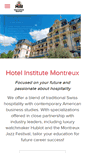 Mobile Screenshot of hotelinstitutemontreux.com